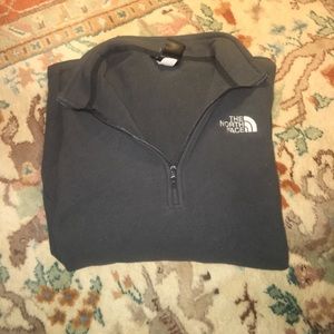 the north face grey quarter zip