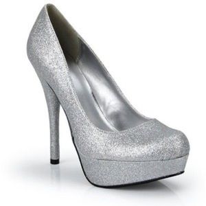 Silver Sparkly Heels