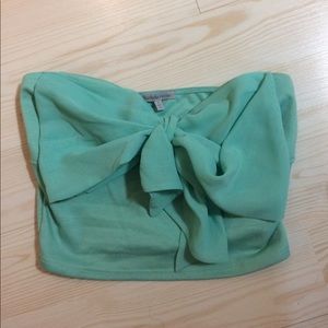CHARLOTTE RUSSE BLUE CROP TOP