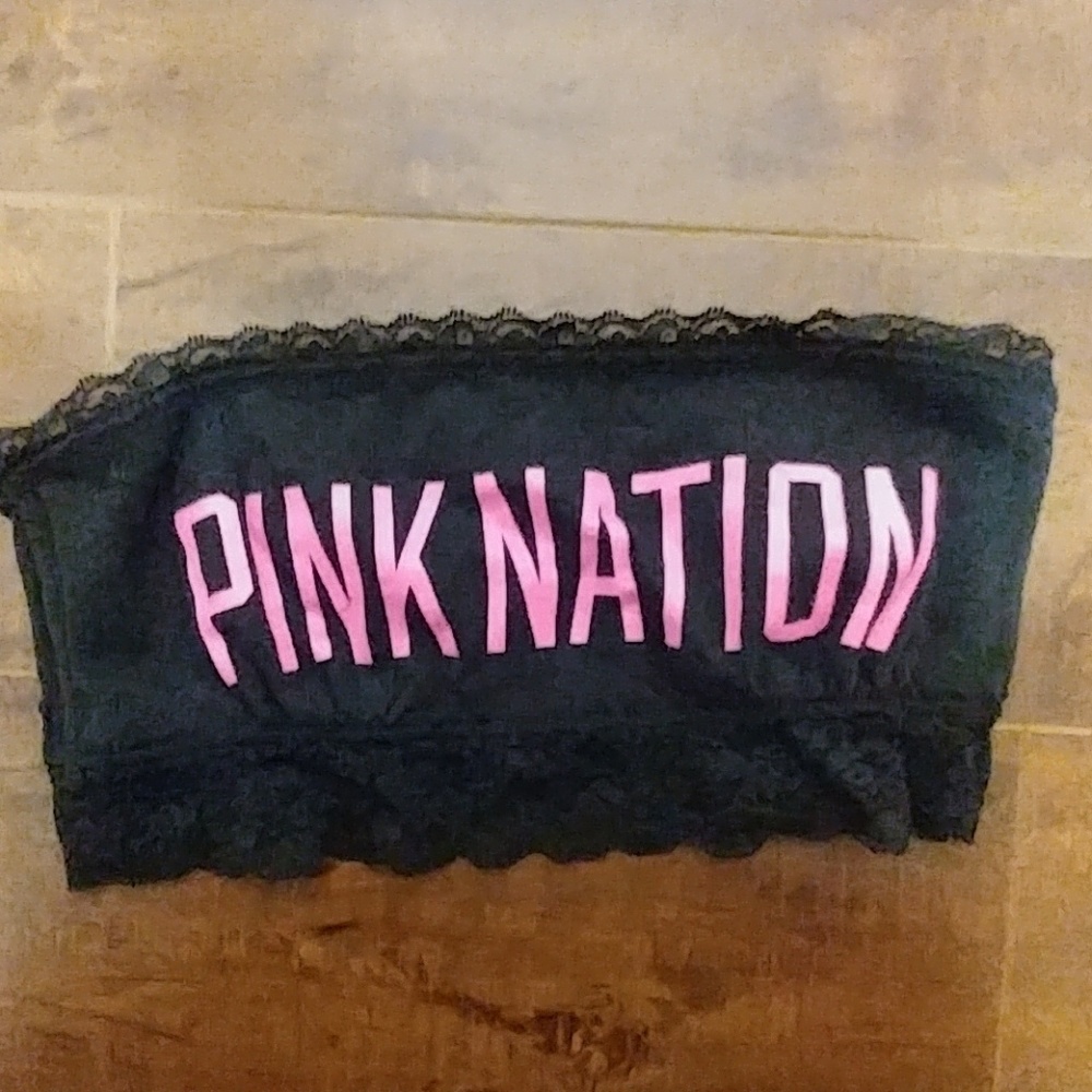 VS pink bandeau bra