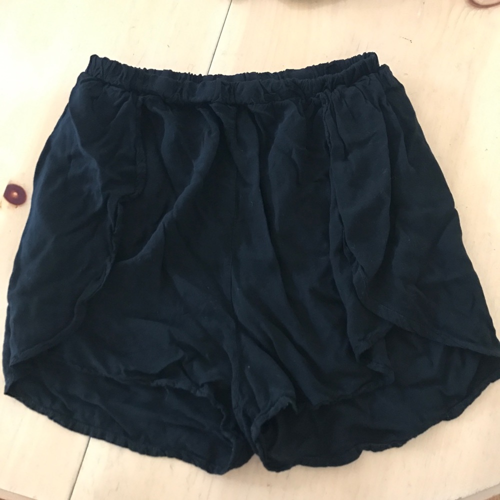 Brandy Melville Black Flare Shorts