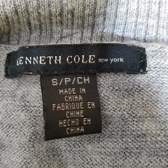 Kenneth Cole Women's Buttoned Faux Cowled Sweater - Picture 5 of 7