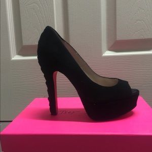 Corset Back Black Shoes