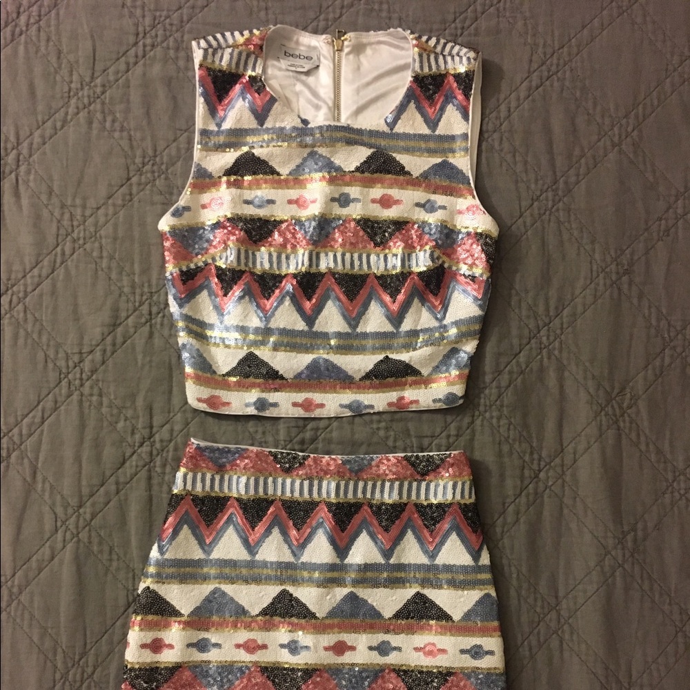 Bebe - two piece sequin