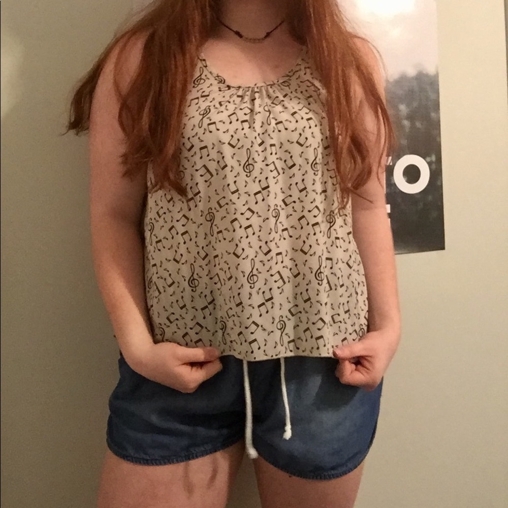 Music Note Tank Top