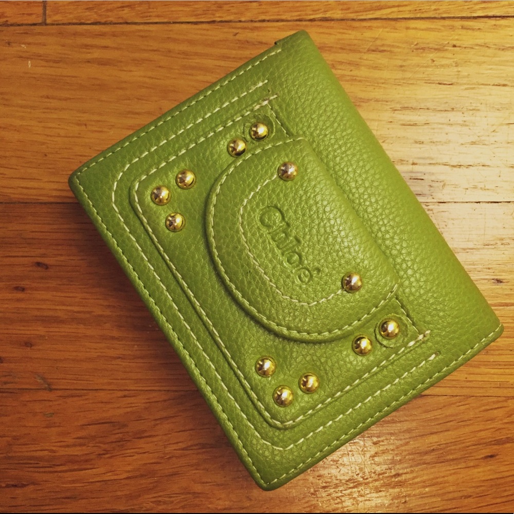 Chloe Wallet in vibrant green