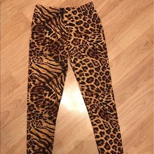 Cheetah Print Tights