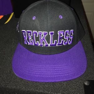 Young and reckless SnapBack black and purple