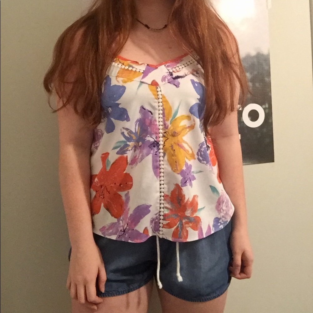 Jessica Simpson Floral Tank Top