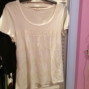 OLD NAVY WHITE TOP WITH LACE