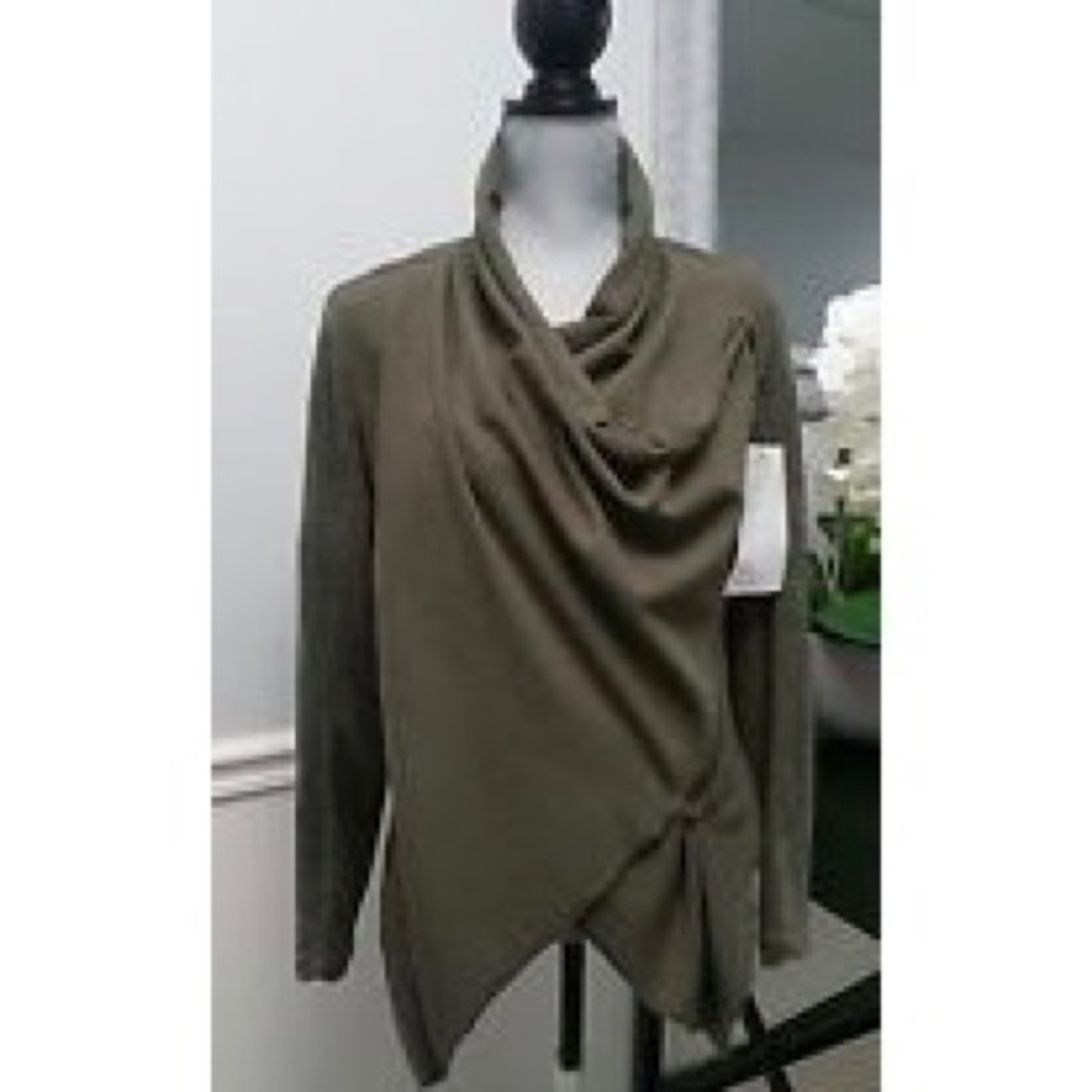Blank NYC Suede Army Green Jacket