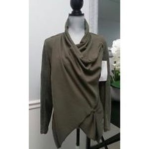 Blank NYC Suede Army Green Jacket