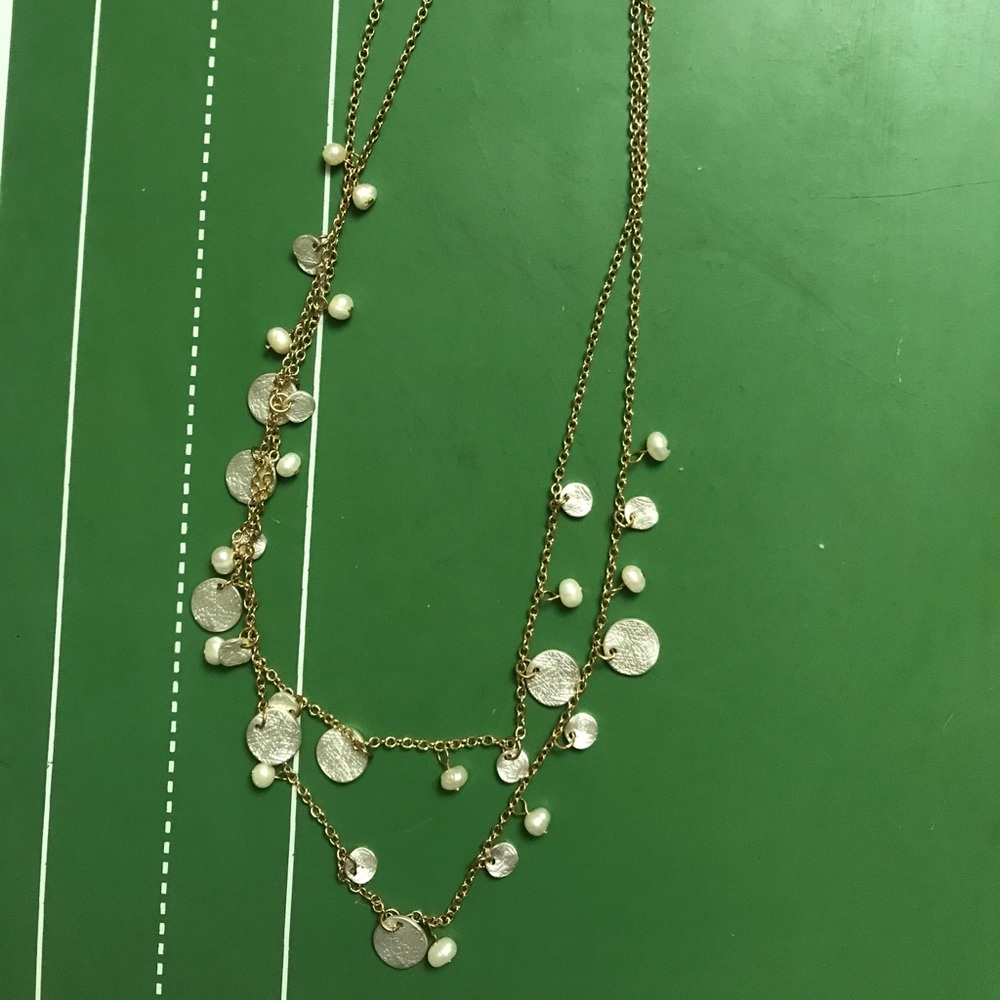 Gold layering necklace