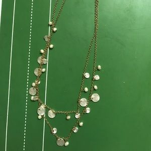 Gold layering necklace