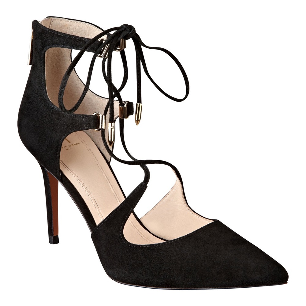 Marc Fisher Toni Suede Pointy Strappy Pump