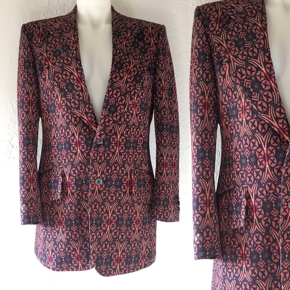 Vintage printed blazer