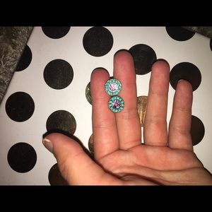 Purple and Blue Earrings