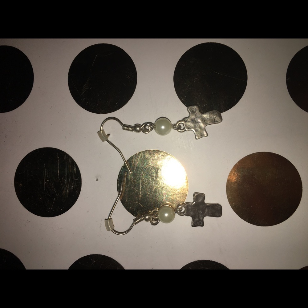 Dangly Cross Earrings