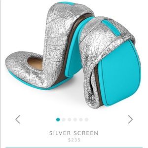 Tieks in metallic silver