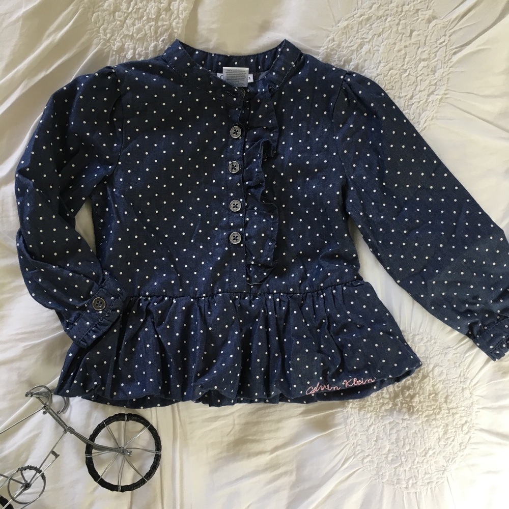 Calvin Klein Toddler Girls Peplum Top (24 mos)