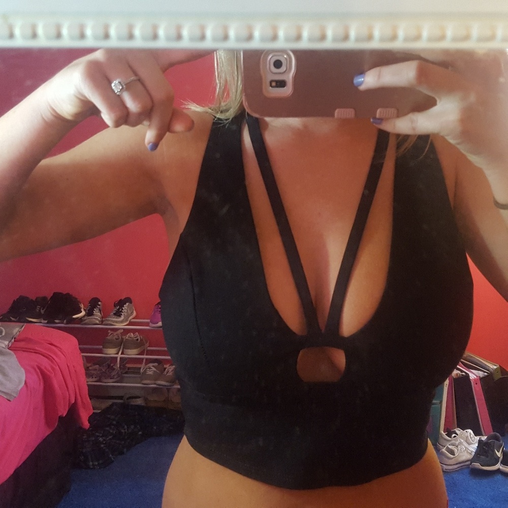 Black crop top