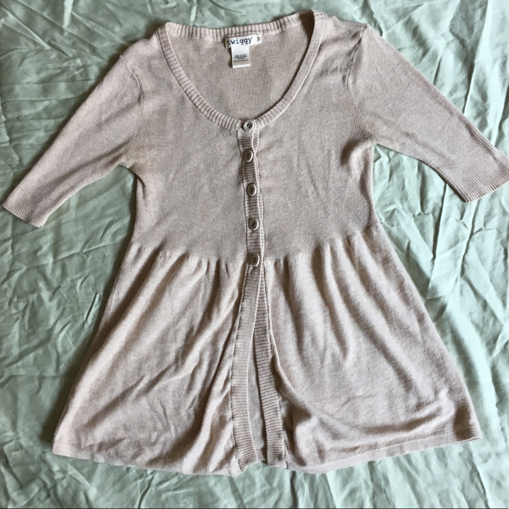 Cream Cotton Cardigan