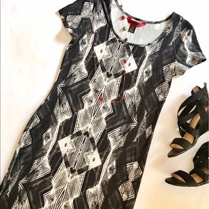 Hotkiss black and white dress (small)