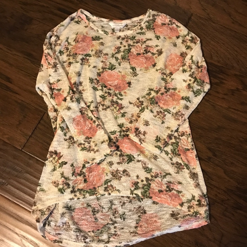 Charming Charlie Floral Sweater