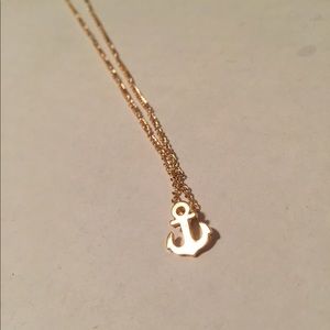 {4for$20} tiny anchor necklace gold