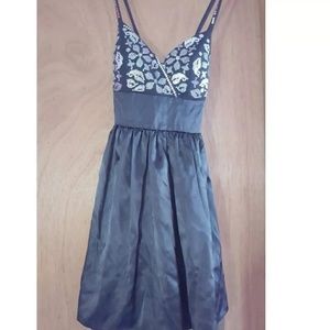 Black and silver dress