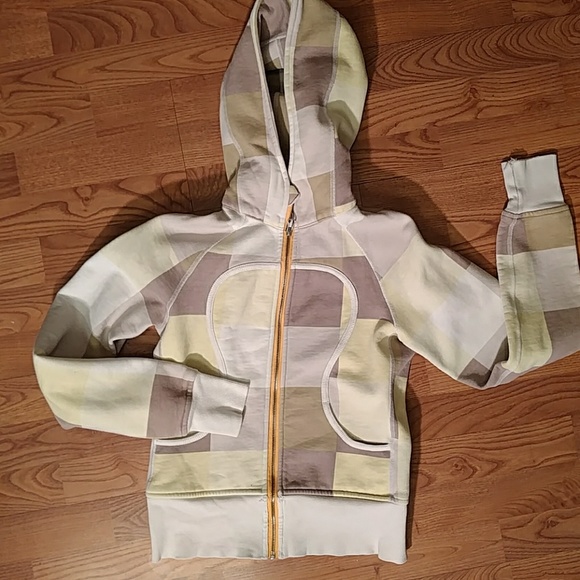 Lululemon plaid scuba hoodie sz 4 - Picture 5 of 7