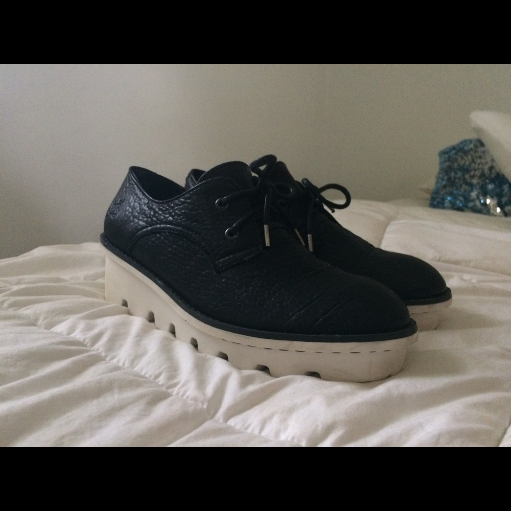 John Fluevog chunky heeled shoes