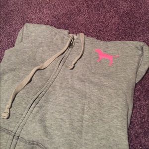 PINK grey hoodie