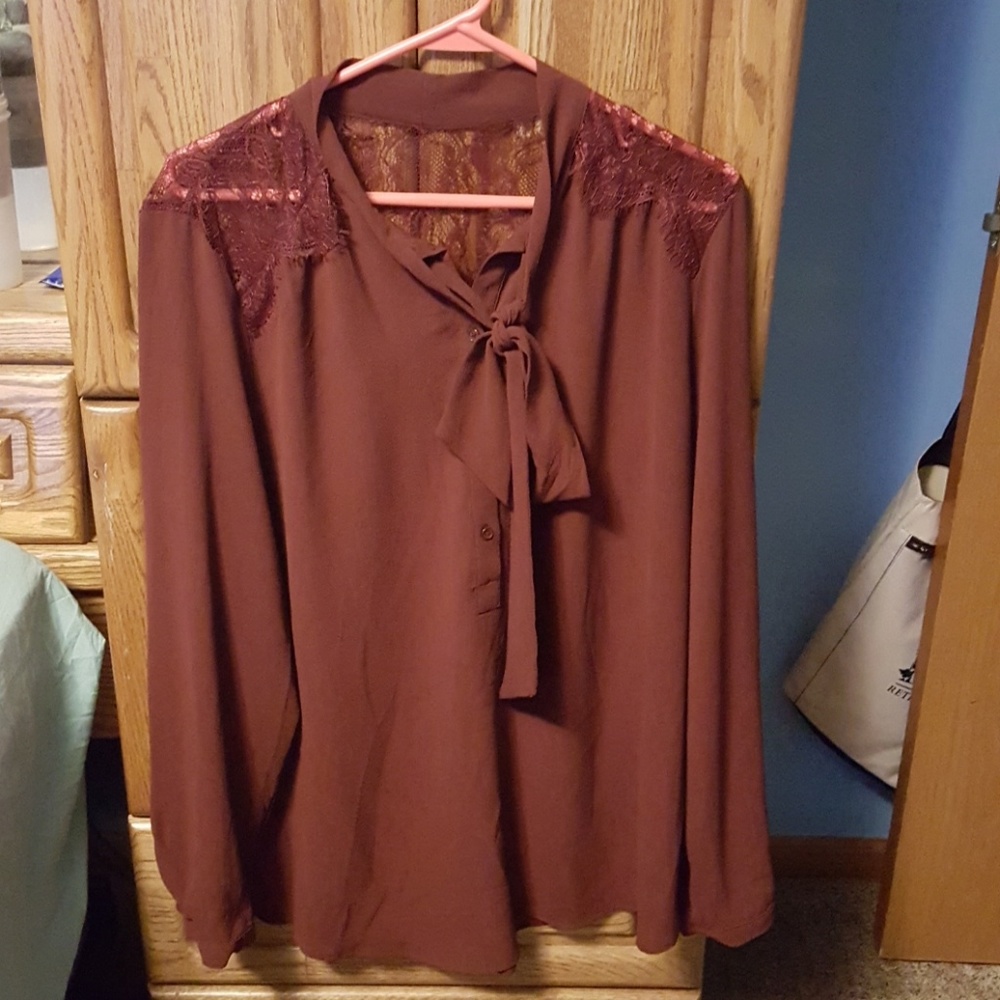 Maroon blouse