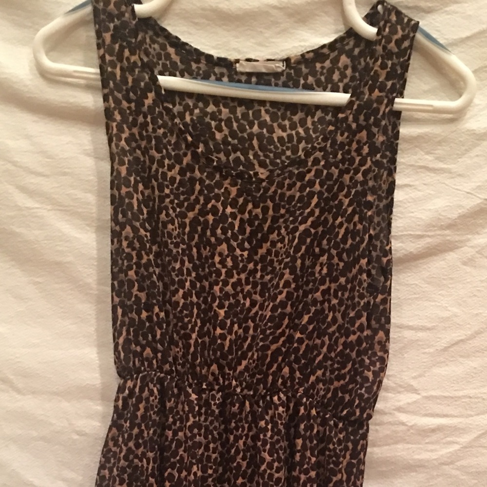 High Low Cheetah Print Dress
