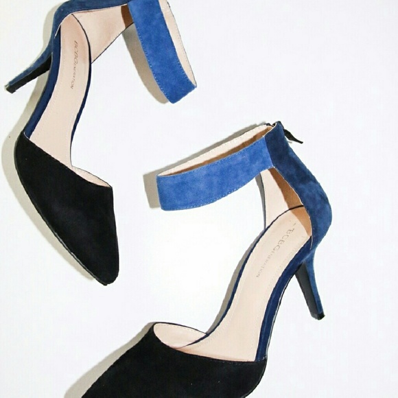 BCBG Shoes - NWT ❤️BCBGeneration❤️ blue Suede Pumps Ankle strap