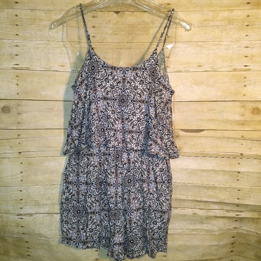 NWT Colorful Floral Romper Shorts BOHO print (235)