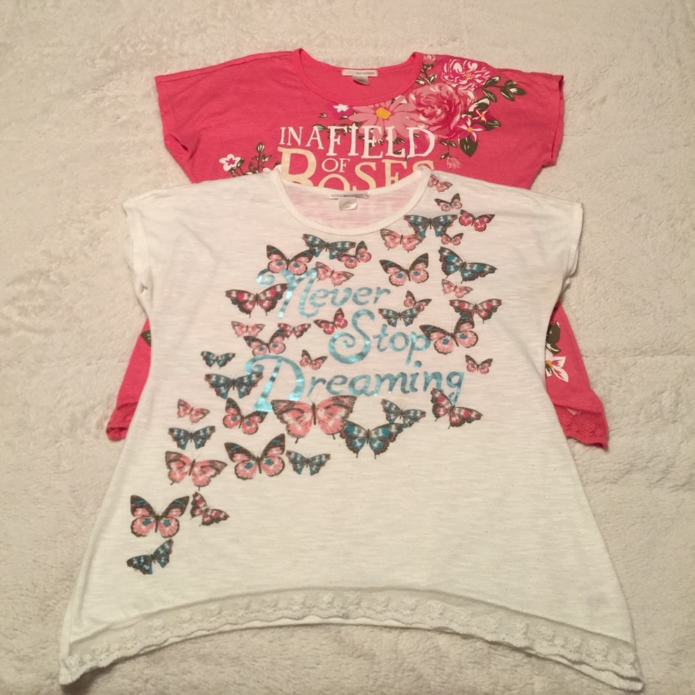 Two Self esteem tops. Girls Size XL