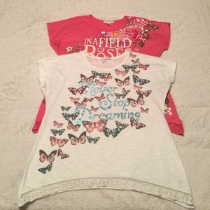 Two Self esteem tops. Girls Size XL