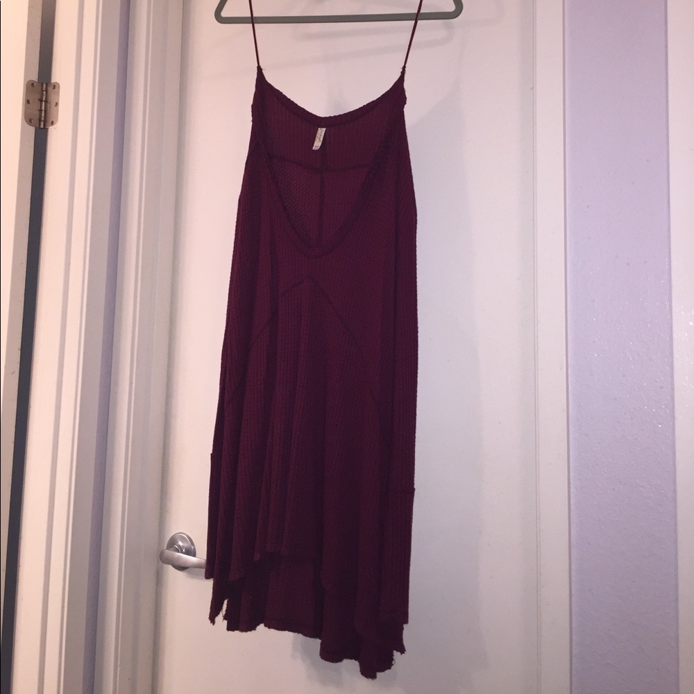 Oversized maroon sweater