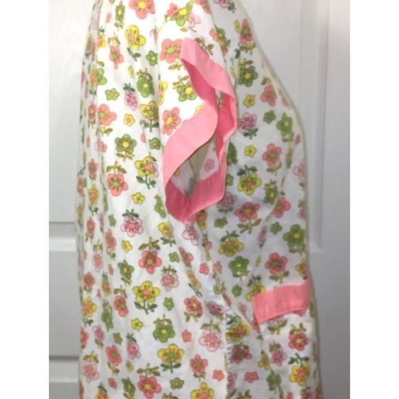 Vintage Top 70s Mod Floral Button Down small - Picture 2 of 5