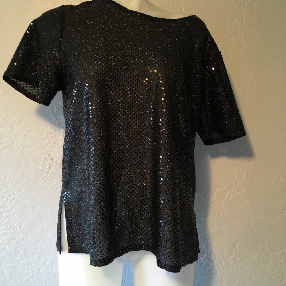 Vintage sequins shirt top