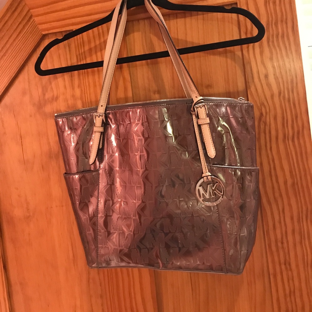 Michael Kors Signature Patent East West Tote
