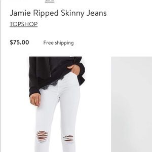 Topshop moto Jamie jeans