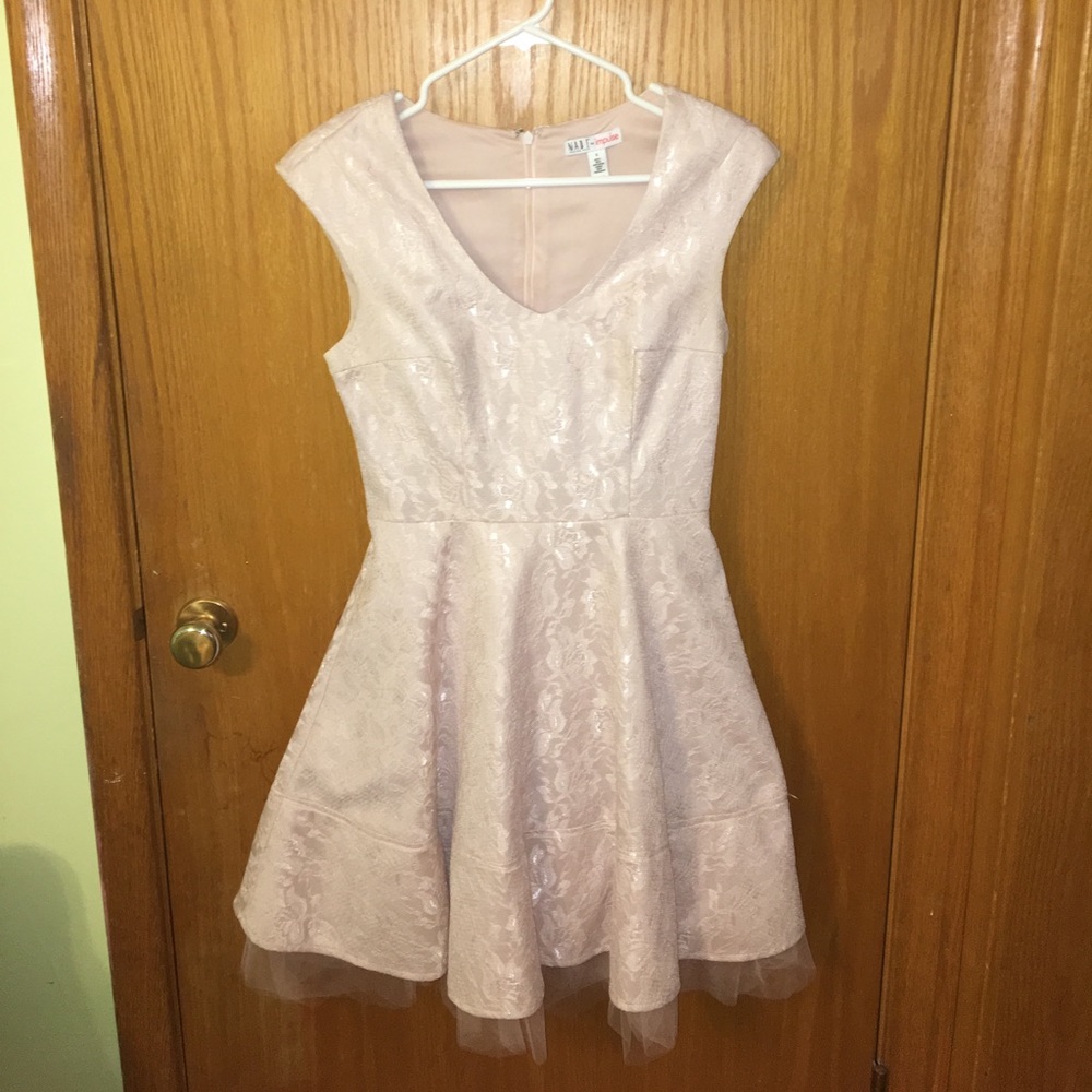 Sweethearts dress, pink with lace