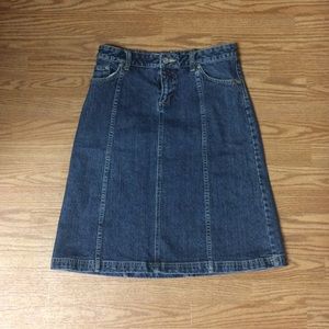 High-Waisted Denim Skirt