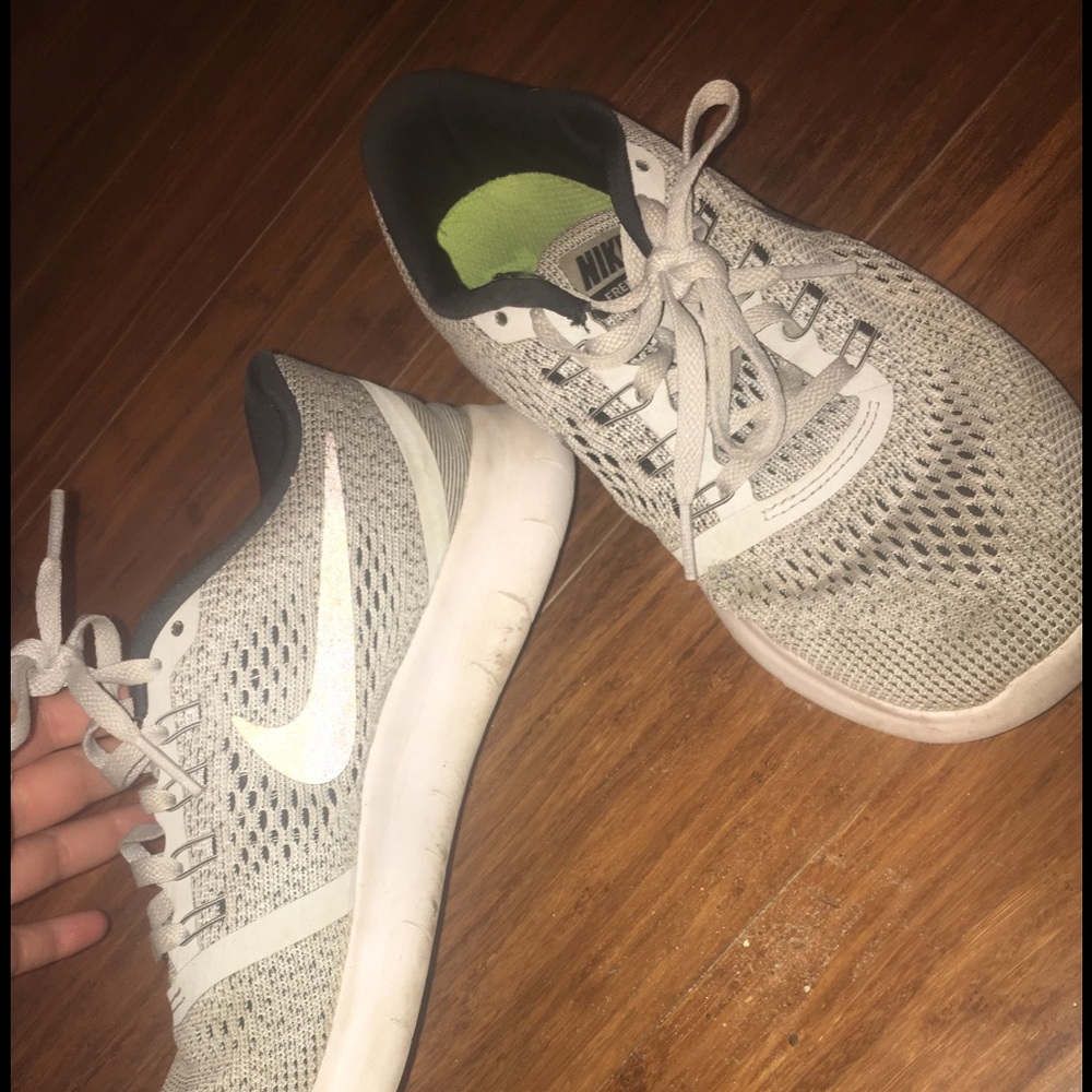 Grey Nike free runs