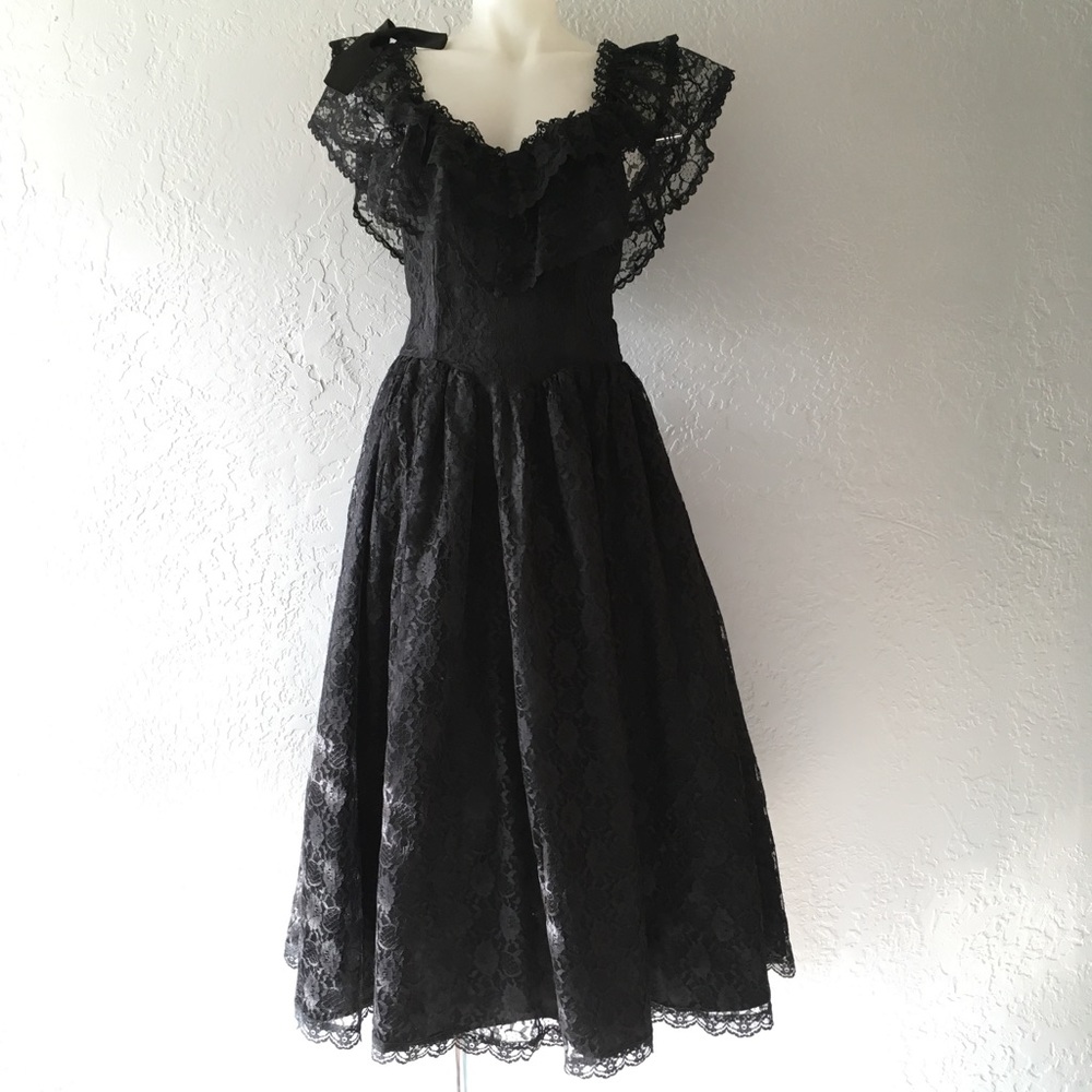 Vintage gothic punk dress gown