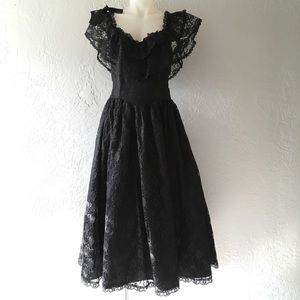 Vintage gothic punk dress gown