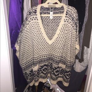 Warm Fuzzy Sweater/ Poncho